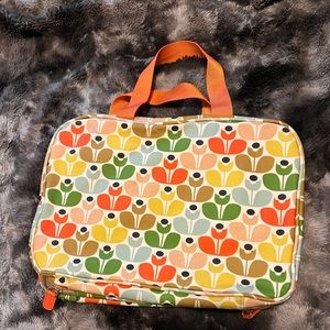 Orla Kiely Sweet Pea Weekender Cosmetic Toiletries Case Travel Makeup Bag